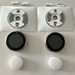 Google Nest Third Generation x 2 plus 2 sensors